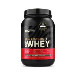 Optimum Nutrition (ON) Gold Standard 100% Whey Protein Double Rich Chocolate Flavour Powder, 2 lb